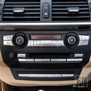 センターコンソール空調ボタンスパンコール装飾デカールステッカークローム ABS 26 個 BMW X5 X6 E70 E71 2008-2014