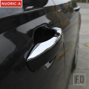 ABS 外装ドアハンドルスパンコール装飾カバートリム 8 個アウディ A6 C7 2012-2018 カースタイリングデカールステッカー