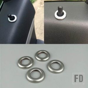 ドアボルトリフトサークル装飾カバートリム 4 個メレデスベンツ R クラス W251 R320 300 350 400 2007-2018 ステンレス