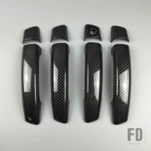 ABS カーボンカラードアハンドルドア手首カバートリムデカールアウディ A3 8V 2014-2018 自動車外装アクセサリー
