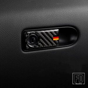 カーボン副パイロットグローブボックスパネルカバートリムメルセデスベンツ C クラス W204 200 260 300 2007-2014 カーインテリアアクセサリー