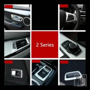クローム ABS ドアオーディオスピーカーサークルカバートリム BMW 2 シリーズアクティブツアラー 218I 220I P ファイルボタンフレーム装飾