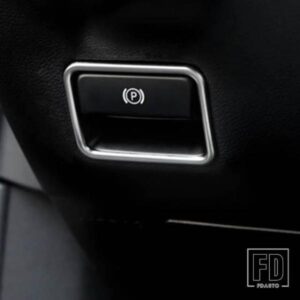 電子ハンドブレーキフレーム装飾カバートリムメルセデスベンツ CLA GLA GLE GLS AB クラスステンレス