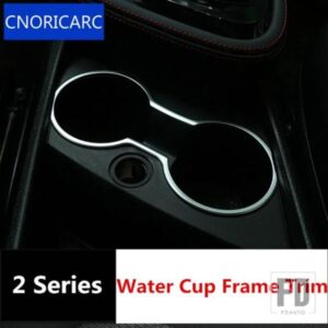 CNORICARC クローム ABS センターコンソールウォーターカップフレーム装飾カバートリム BMW 2 シリーズアクティブツアラー 218I