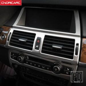 センターコンソール空調アウトレットフレーム装飾カバートリム BMW X5 E70 X6 E71 2008-2014 ステンレススタイリング