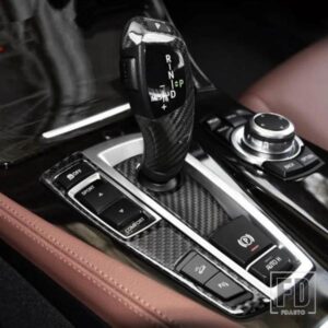 カーボンセンターコンソールギアシフトパネル装飾カバートリム BMW X3 F25 X4 F26 13-17 LHD カースタイリングインテリア