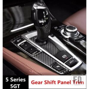 カーボンセンターコンソールギアシフトパネル装飾カバートリム BMW 5 シリーズ F10 5GT F07 2011-17 LHD カースタイリングインテリア