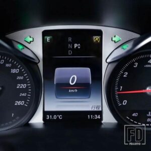 運転コンピュータ画面装飾パネルトリム合金カースタイリングメルセデスベンツ C クラス W205 GLC X253 2015-2018