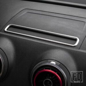 ステンレスナビゲーションフレーム装飾カバートリムアウディ A3 8V 2013-2018 カーインテリアアクセサリー