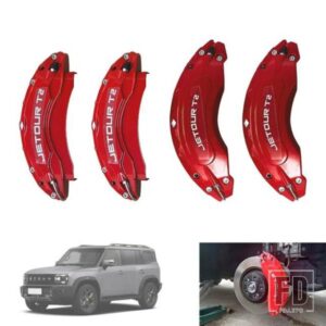 JETOUR トラベラー T2 2024 JETOUR T2 4 個フロントリアブレーキキャリパーカバーアルミ金属キャリパーカバーキットホイール
