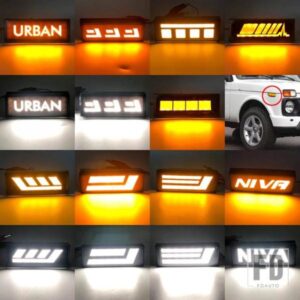 LED 自動車サイドマーカーインジケータライトランプ防水 LADA NIVA 4 4 1??995 + フロント LADA アーバン