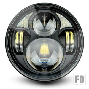 LED ヘッドライト 5.75 インチ ハイロービーム パーキングライト ブラケット付き ヤマハ ボルトレイダー ストライカー SCR950 ウォリアー用