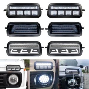 LADA NIVA 4X4 1995 LED DRL ライトランニングウインカー機能アクセサリーカースタイリングチューニングライトプロテクターカバー