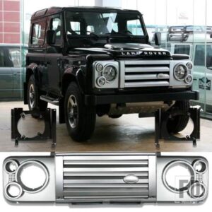 カーパーツカースタイリング TUING フロントミドル ABS アドベンチャーエディションスタイルグリルランドローバーディフェンダー 90 110 車両