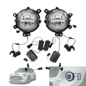 ミニクーパー F54 F55 F56 F57 ホワイト LED フォグランプ FOGLIGHT 交換部品デイタイムランニングライト