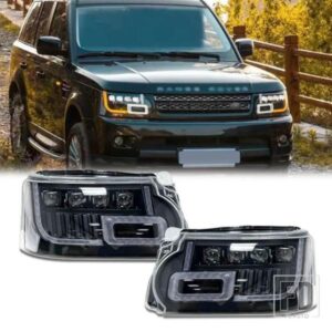 LED ヘッドライトランドローバーレンジローバースポーツ 2010-2012 L320 アップグレード L494 2018-2021 フロントランプ