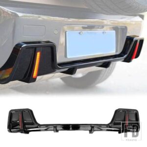 2020 ランドローバーディフェンダーリアバンパーリップディフューザースポイラースプリッター LED ライト