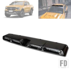 車体部品フォードレンジャー T9 ワイルドトラック XLT スポーツ XL XLS 2023 フロントルーフスポイラー DRL トップ LED ライト
