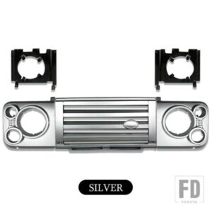 カースタイリング フロント SVX キット ABS ミドル FRONT グリル 周囲とランドローバーディフェンダー車両カーパーツ用ブラケット