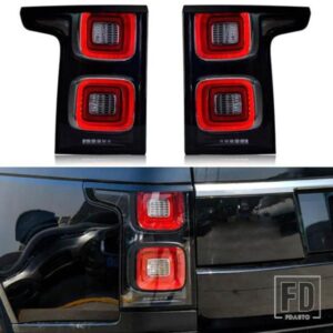 テールライトリア LED ランプレンジローバーヴォーグ L405 2018-2022 ブレーキライト EU/US/SVA/ブラックバージョン 13-17 18-22 に