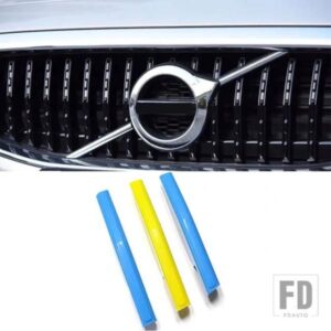 1 セット車グリルステッカーボルボ V40 装飾カバーアクセサリー