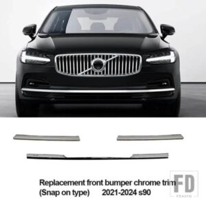 ボルボ XC60 2022-2024 フロントバンパークローム装飾アクセサリー S90 2021-2024 フロントコーナーガード交換