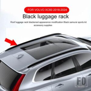 カースタイリングボルボ XC60 ルーフキャリア黒装飾カーアクセサリー 2018-2024 XC60