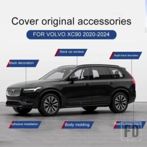 カースタイリングボルボ XC90 XC60 V60 窓枠明黒の装飾アクセサリー