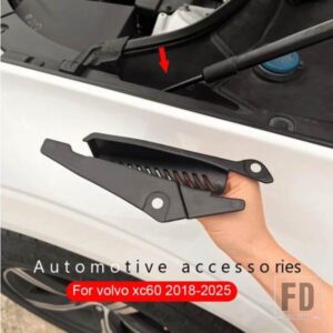 雨樋カバーボルボ XC60 2018-2023 落ち葉チップスブロックワイパー排水スロット排水レトロフィットフード排水穴