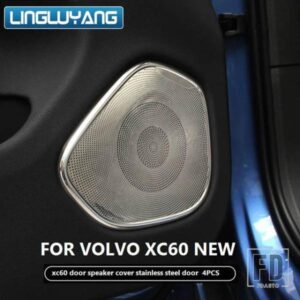 2018-2024 モデルボルボ XC60 ドアスピーカーフレーム XC60 ドアスピーカーカバーステンレスドア装飾ステッカー