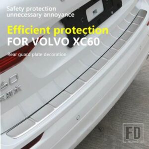ボルボ XC60 XC90 S60 V60 S90 V90 モールドテールゲートドアハンドルストリップガーニッシュスタイリングクロームリアトランクテールゲートカバートリム