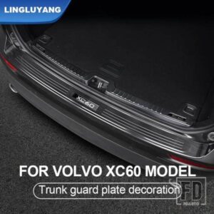 ボルボ XC60 2018 19 2021 22 2023-2024 トランクガードリアガードプレート装飾ステッカーカーアクセサリー室内装飾