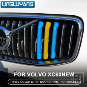 2018-2021 ボルボ XC60 モデル 3 色ネット装飾ストリップネットワークスペシャルなカラーステッカー
