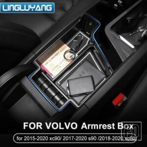ボルボ 2017-2019 S90/2015-2019 XC90 ドアハンドル収納ボックス 2024 ボルボ XC60 アームレストボックス V90CC S60 V60 に