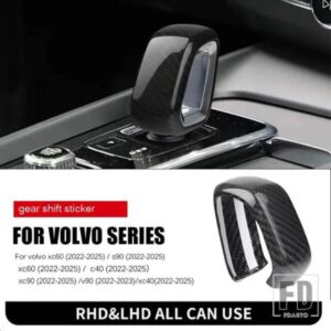 ボルボ XC60 XC90 S90 V90CC S60 V60CC XC40 C40 中央制御ギアヘッド装飾カバー真のカーボンカーアクセサリー