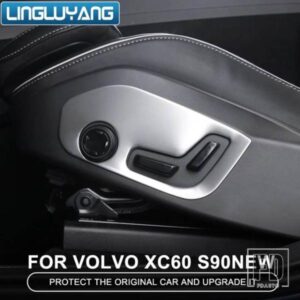 ボルボ XC60 S90 済みのカースタイリング電動シート調整パネルステッカー XC60 S90 装飾カースタイリング