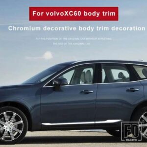 ボルボ XC60 XC90 ABS クロームサイドドア本体モールドトリムストリップガードステッカー外装カーアクセサリー