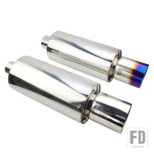 排気システムテールパイプマフラー汎用ステンレスマフラー大型インターフェース 63 MM 76 MM SES BOMBAS?