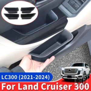 トヨタランドクルーザー 300 LC300 2022 2023 2024 アクセサリードア収納ボックスソフトコンパートメントレザーケース