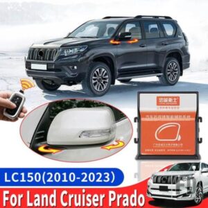 ロック折りたたみとミラーの展開トヨタランドクルーザープラド 150 LC150 FJ150 2010-2023 インテリアアクセサリー