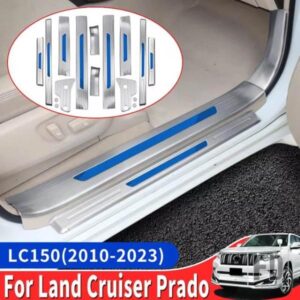 ステンレスドアシルペダルトヨタランドクルーザープラド 150 LC150 FJ150 しきい値アップグレード室内装飾アクセサリー