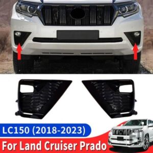 トヨタランドクルーザー PRADO150 2018-2023 黒八テールフォグランプシェード LC150 外装装飾アクセサリー 2021 2020
