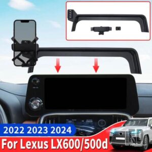 レクサス LX600 500D 2022 2023 2024 車専用電話ホルダー LX 600 インテリアアクセサリーアップグレード電話ベース