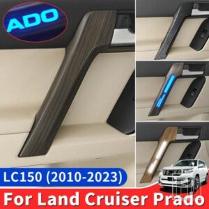 2010-2022 トヨタランドクルーザープラド 150 LC150 FJ150 内装アクセサリーハンドルアームレスト木目カバー
