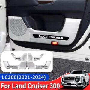 LC300 FJ300 インテリアアクセサリー 2021-2024 トヨタランドクルーザー 300 ステンレスドアカバースピーカーカバー