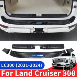 トヨタランドクルーザー 300 2021-2024 2023 しきい値テールドアガードボードステンレス LC300 インテリアアップグレードアクセサリー
