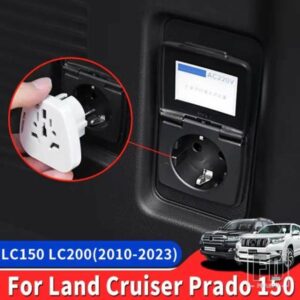 トヨタランドクルーザープラド 200 150 2008-2023 2018-20 トランク 12V 220V 電源プラグコンバータ専用