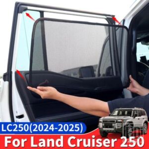 トヨタランドクルーザー 250 プラド LC250 2024 2025 1958 初版インテリアアクセサリーサイドウィンドウスクリーンウィンドウシェード用