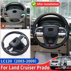 2003-2009 トヨタランドクルーザープラド 120 アップグレードステアリングホイールアセンブリ LC120 インテリアアクセサリー交換