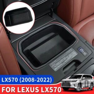 レクサス LX570 2008-2022 中央収納ボックスアクセサリー LX 570 収納ブラケットトレイ冷蔵庫パーティション 2021